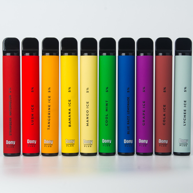 Dony ECO Plus 800puffs 3.2ml Rokok Uap Kustom Sekali Pakai Baterai 550mAh 15 Rasa