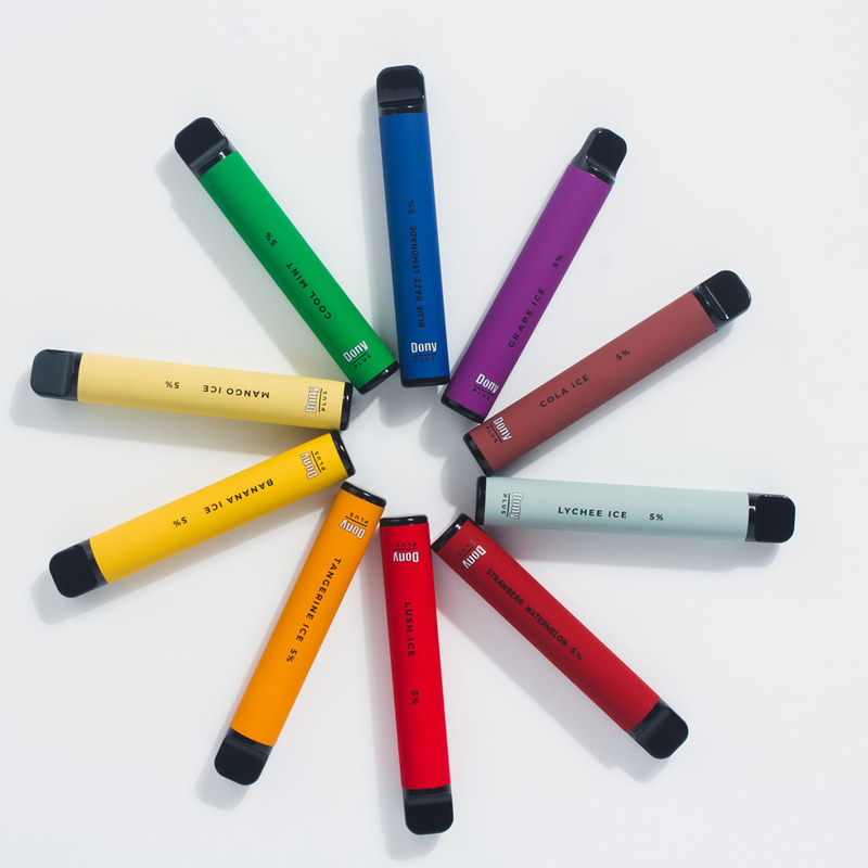 Dony ECO Plus 800puffs 3.2ml Rokok Uap Kustom Sekali Pakai Baterai 550mAh 15 Rasa