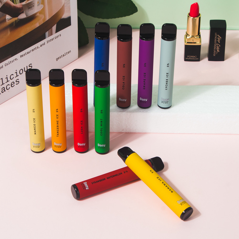 Dony ECO Plus 800puffs 3.2ml Rokok Uap Kustom Sekali Pakai Baterai 550mAh 15 Rasa