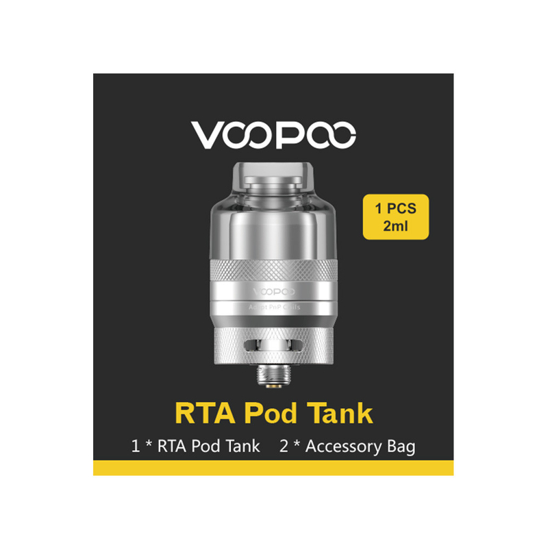 26 x 46,5 mm Tangki Pod Voopoo Rta 2ml 510 Penggantian Tangki Pnp Benang