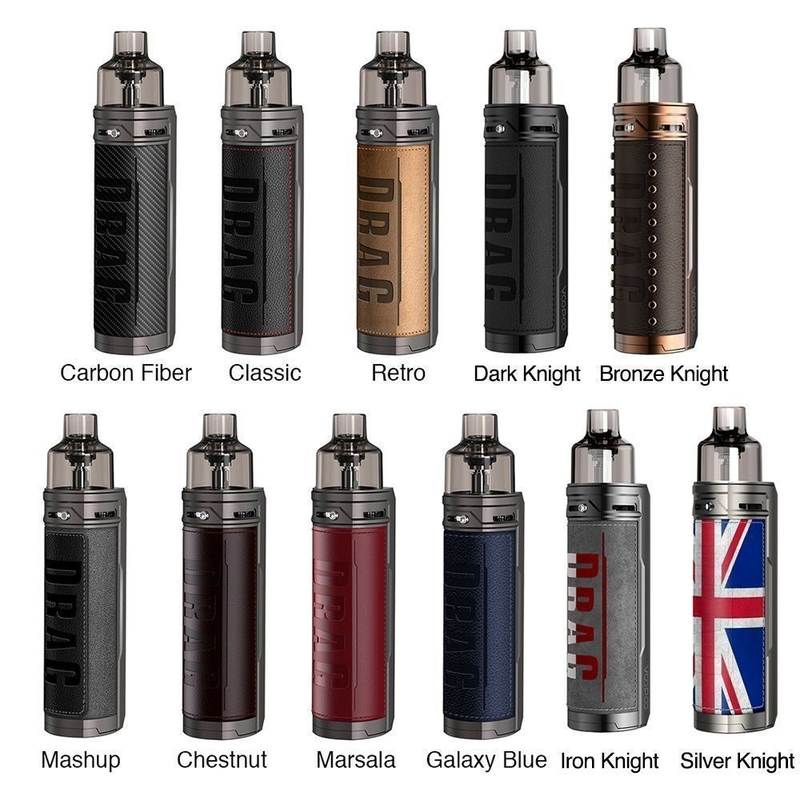 Voopoo Drag X 18650 Mod E Rokok Starter Kit 4.5ml Vinci Coil Single 18650 Baterai 80w
