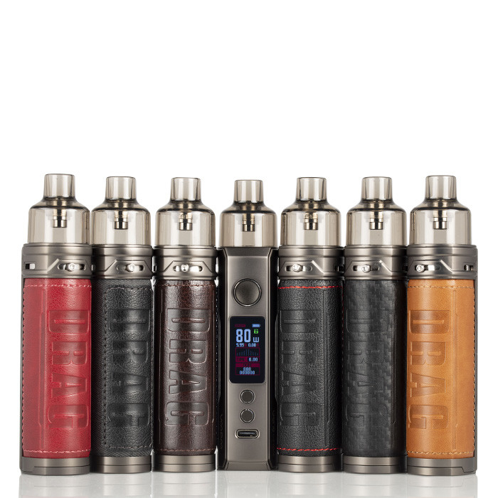 Voopoo Drag X 18650 Mod E Rokok Starter Kit 4.5ml Vinci Coil Single 18650 Baterai 80w