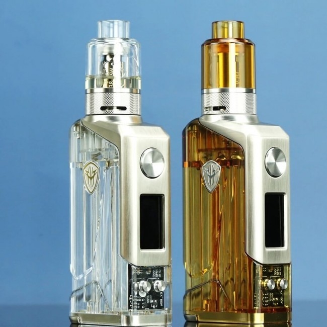 Jellybox 228w Tc E Kit Pemula Rokok 4.8ml Mesh Coil 18650 Baterai Mod Kit