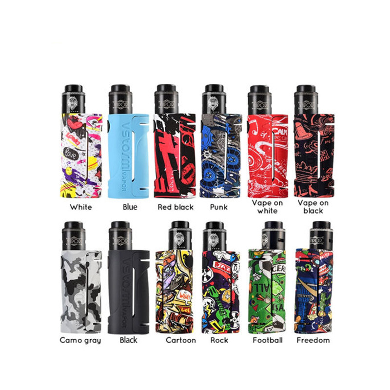 Vapor Storm Eco Rda 90w Box Mod Kit Kit Pemula Rokok E Single 18650 Baterai 24mm