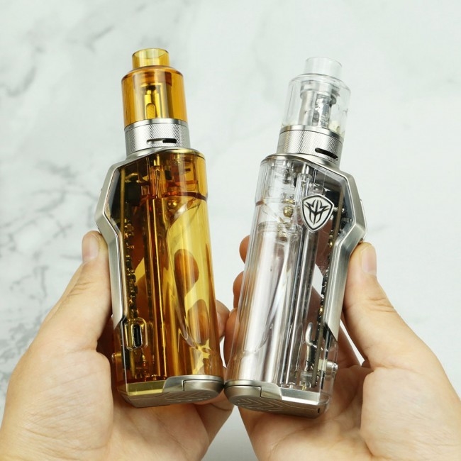 Perangkat Vape Pod Rincoe Jellybox Mini 80w 4.8ml Tangki Sub Ohm Single 21700 18650 Baterai