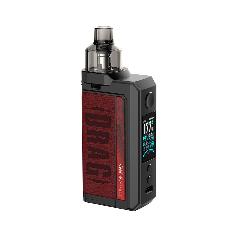 Dual 18650 Pod Mod 177w Kotak Mod Kit Pnp Coils Voopoo Drag Max Vape