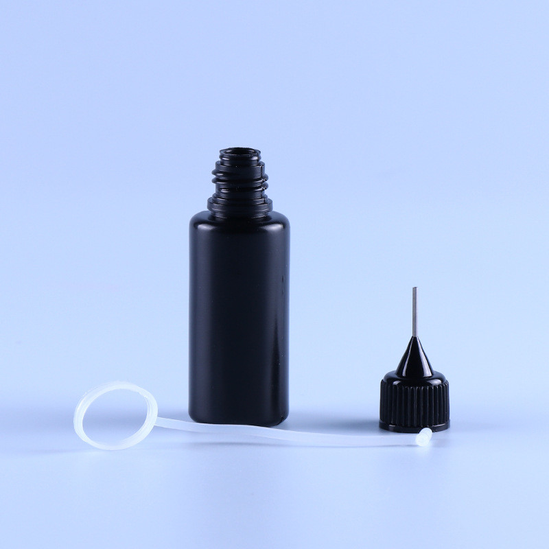 Black PE Needle Cap Tip Empty Ejuice Vape Juice Bottle Ring Silicone Ringan Tahan