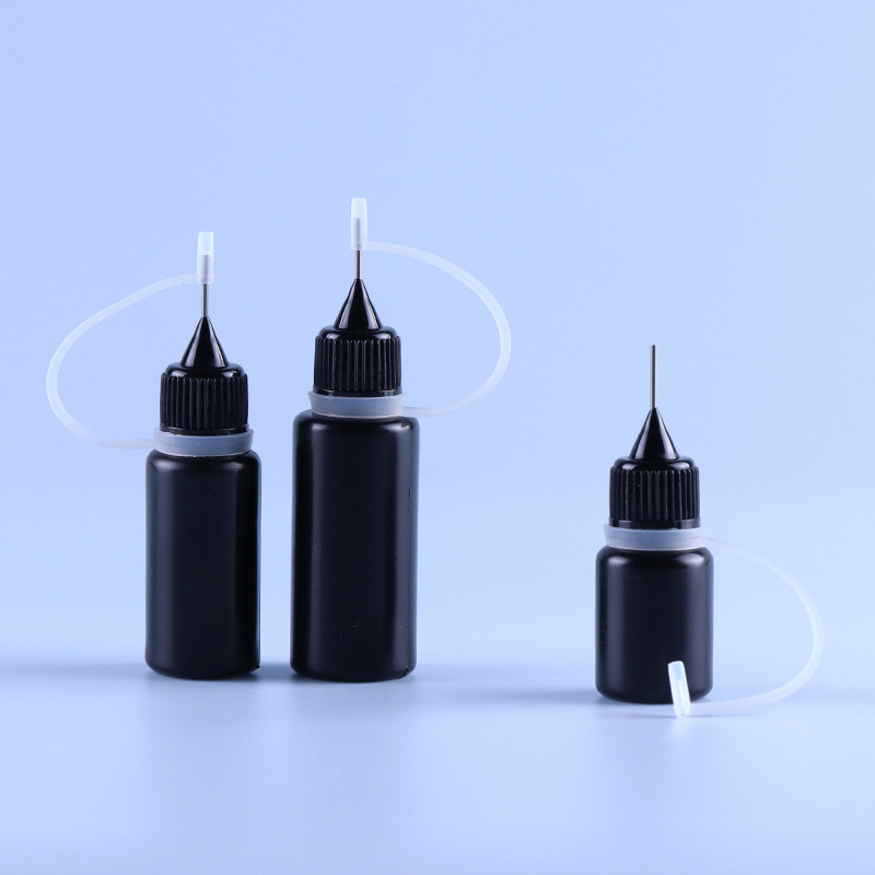 Black PE Needle Cap Tip Empty Ejuice Vape Juice Bottle Ring Silicone Ringan Tahan