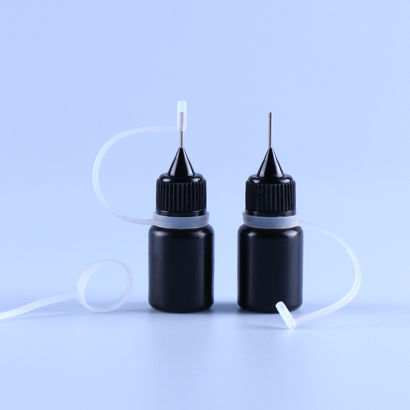 Black PE Needle Cap Tip Empty Ejuice Vape Juice Bottle Ring Silicone Ringan Tahan