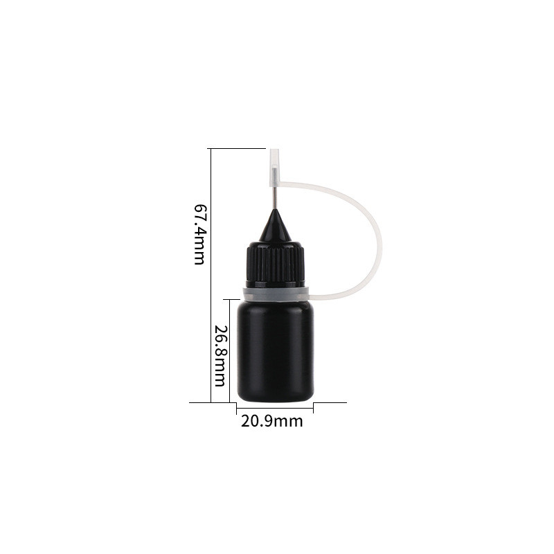 Black PE Needle Cap Tip Empty Ejuice Vape Juice Bottle Ring Silicone Ringan Tahan