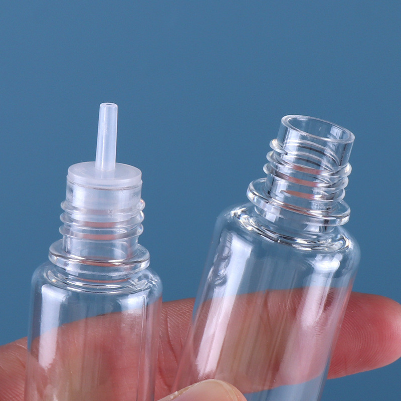 FCC Plastik PET V3 Botol Ejuice Kosong Merokok E Botol Cair Bening Tutup Sekrup Warna-warni