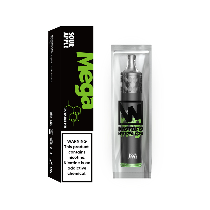 Wotofo Mega Disposable Pod Vapes Kit 1500 Puffs 980ma 5ml E Liquid 1.6ohm Wire