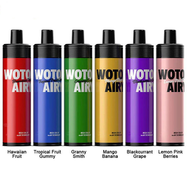 Isi Ulang 1000 Puff Kit Perangkat Pod Vape Sekali Pakai Wotofo Airy Portable Pod Vape