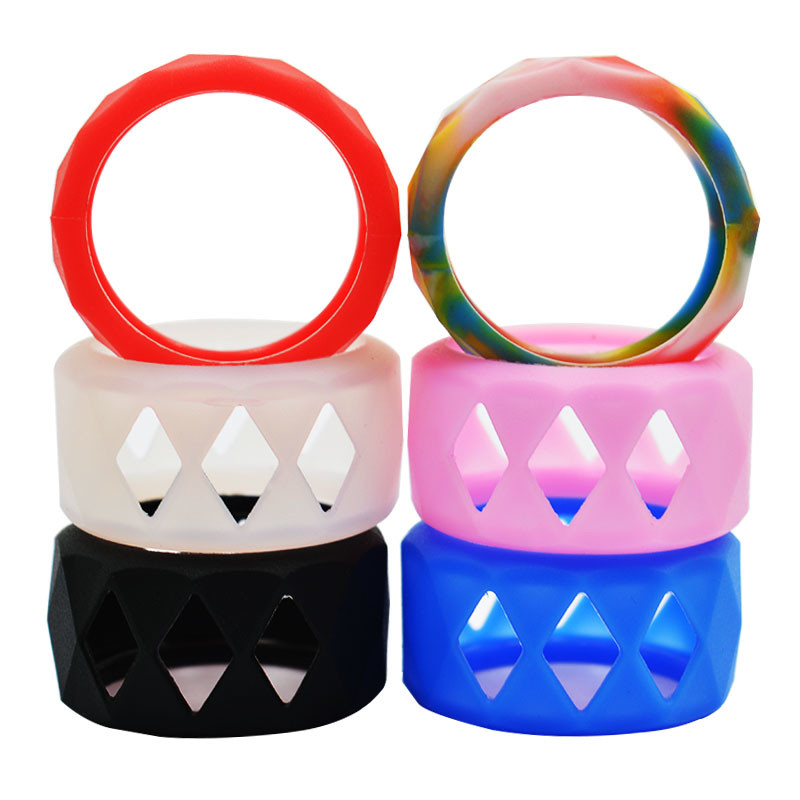 Cincin Silikon Vape Food Grade / Karet Gelang Silikon Warna-warni 25mm Rokok