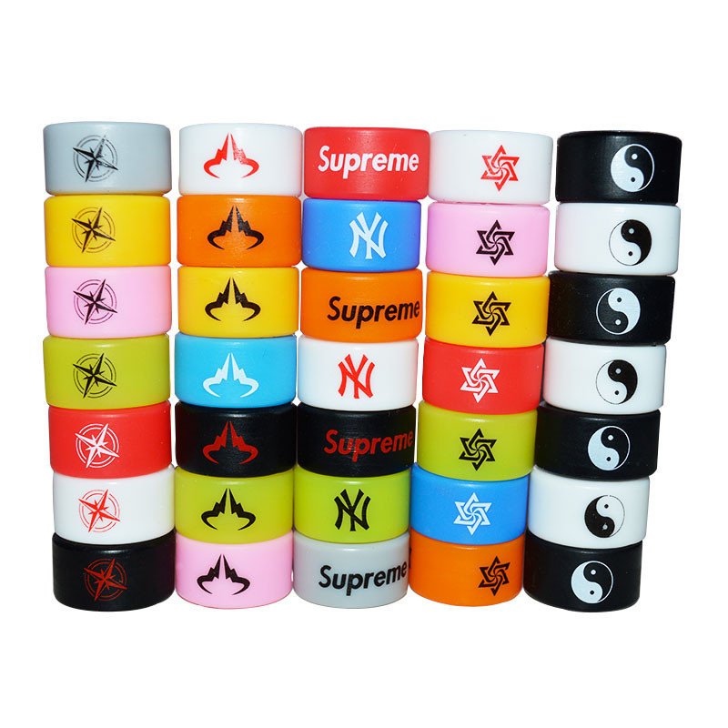 Warna-warni Karet Vape Silicone Ring Band Superman Flash Captain