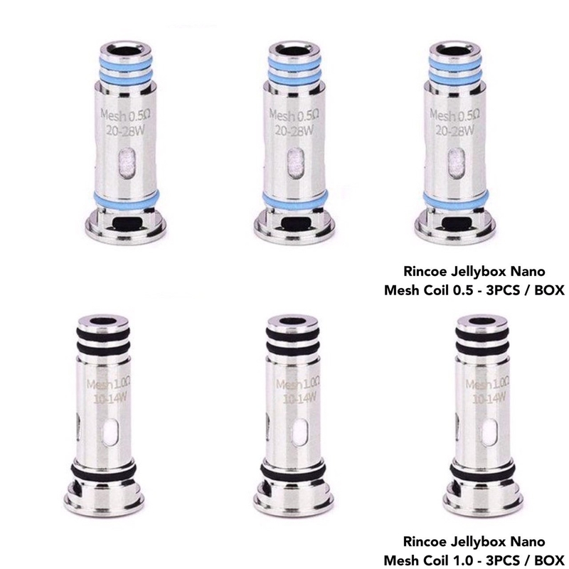 Lelote Jellybox Nano Coil Pengganti Untuk Rincoe Jellybox SE / Nano X / Air X Kit 1.0Ω / 0.5Ω