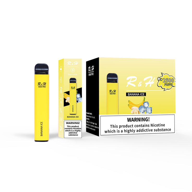 Vape Pod Sekali Pakai Max Pro 8ml 950mah 2500 Puffs Kit Sekali Pakai Mesh Coil 1.3ohm