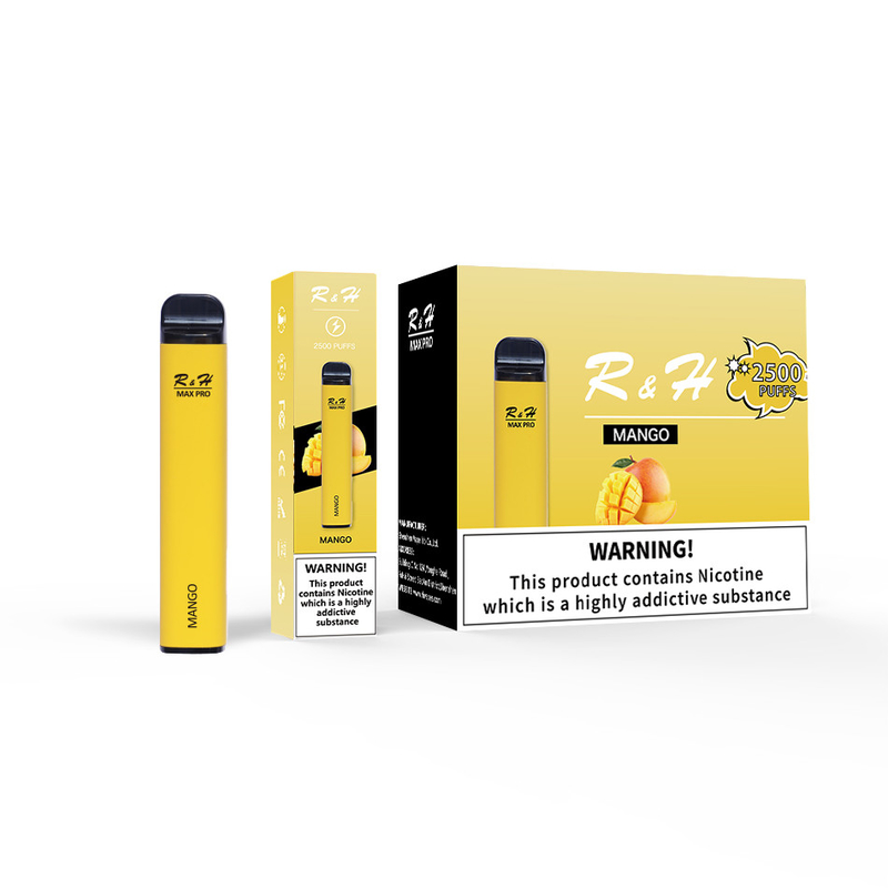 Vape Pod Sekali Pakai Max Pro 8ml 950mah 2500 Puffs Kit Sekali Pakai Mesh Coil 1.3ohm