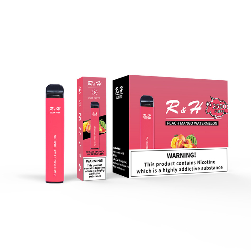 Vape Pod Sekali Pakai Max Pro 8ml 950mah 2500 Puffs Kit Sekali Pakai Mesh Coil 1.3ohm