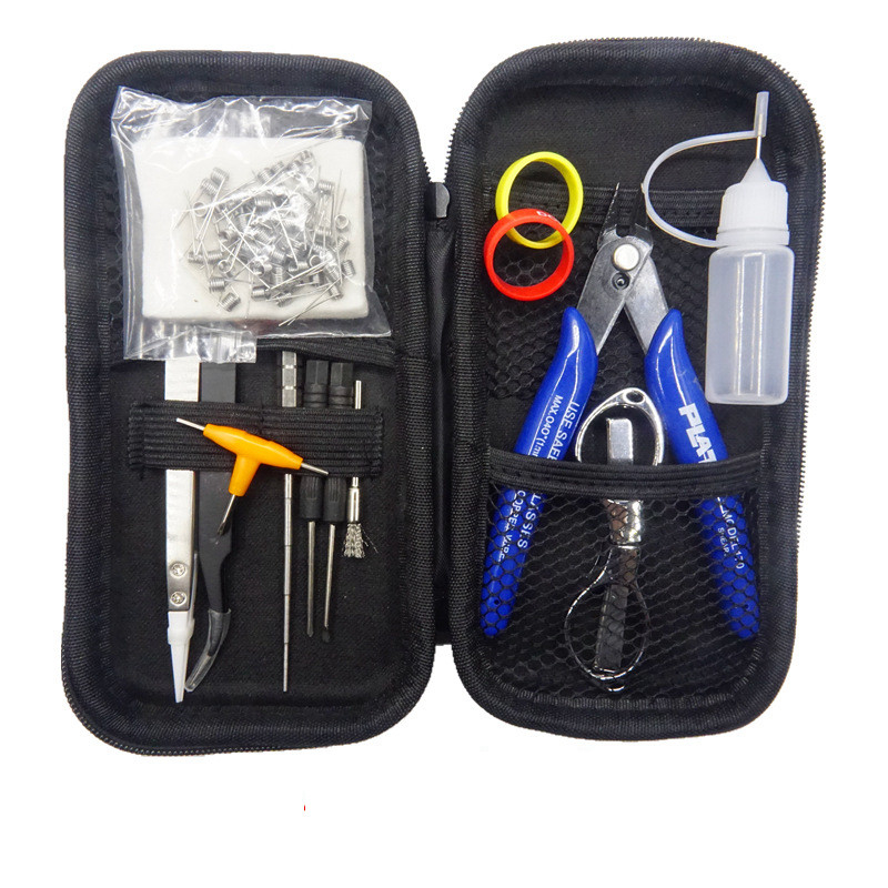 Mini Vape DIY X6 Alat Kit Rokok Elektronik Aksesoris Tas Band Coil Jig Kapas