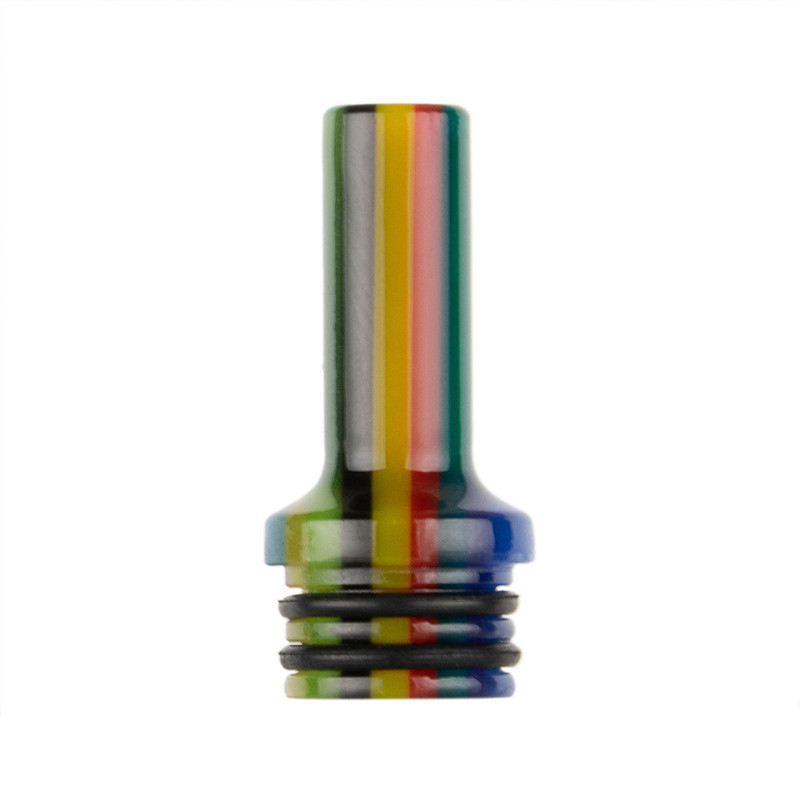 AS285 Resin Rainbow 510 MTL Custom Vape Drip Tips Untuk Kartrid Penyemprot Pena Vape