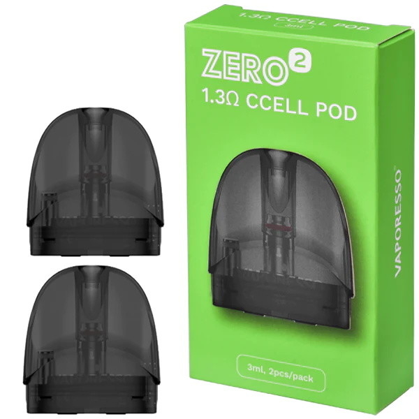 Vaporesso Zero 2 Kartrid Pod Vape Kosong 2 Buah Ccell 1,3ohm (Pod Jaring 1,0ohm)
