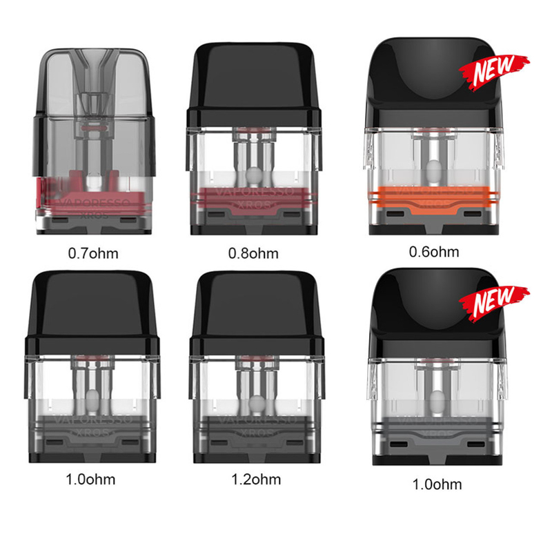 Vaporesso Xros Cartridge Pods 2ml 4pcs Standar TPD Versi Kompatibel Xros Series Pod Kit