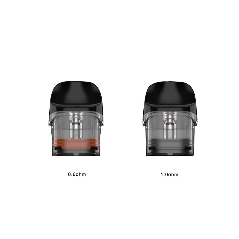 Vaporesso Luxe QS Kosong Kartrid Pod 2ml 0.6ohm 1.0ohm 4pcs Untuk Luxe QS Kit / Luxe Q Kit