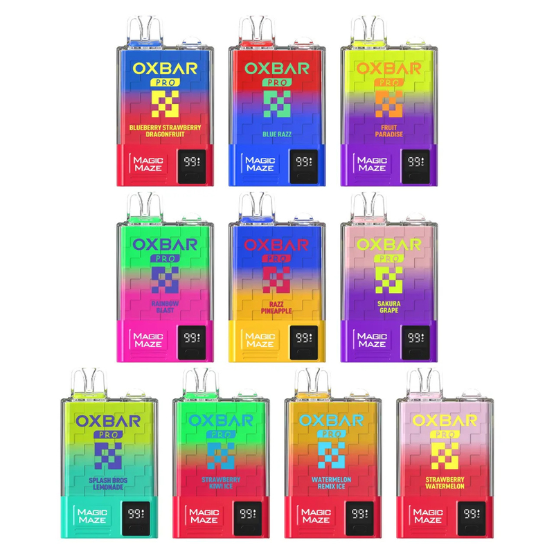 Oxbar Magic Maze Pro 10k Vaporizer sekali pakai 10000 puffs 900mah 18ml cair 5% sekali pakai Vapes Kit