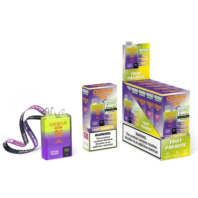 Oxbar Magic Maze Pro 10k Vaporizer sekali pakai 10000 puffs 900mah 18ml cair 5% sekali pakai Vapes Kit