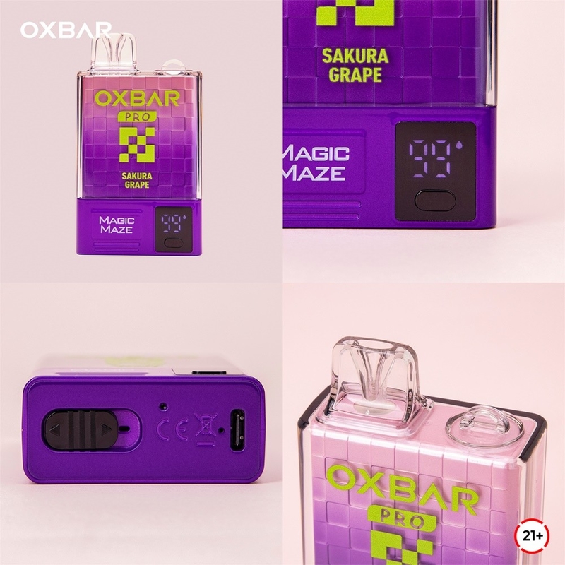 Oxbar Magic Maze Pro 10k Vaporizer sekali pakai 10000 puffs 900mah 18ml cair 5% sekali pakai Vapes Kit
