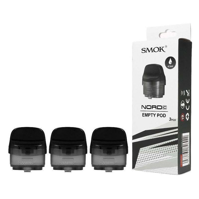 SMOK Nord C Empty Pod Cartridge 4.5ml 3pcs/pack Top Filler Empty Pods