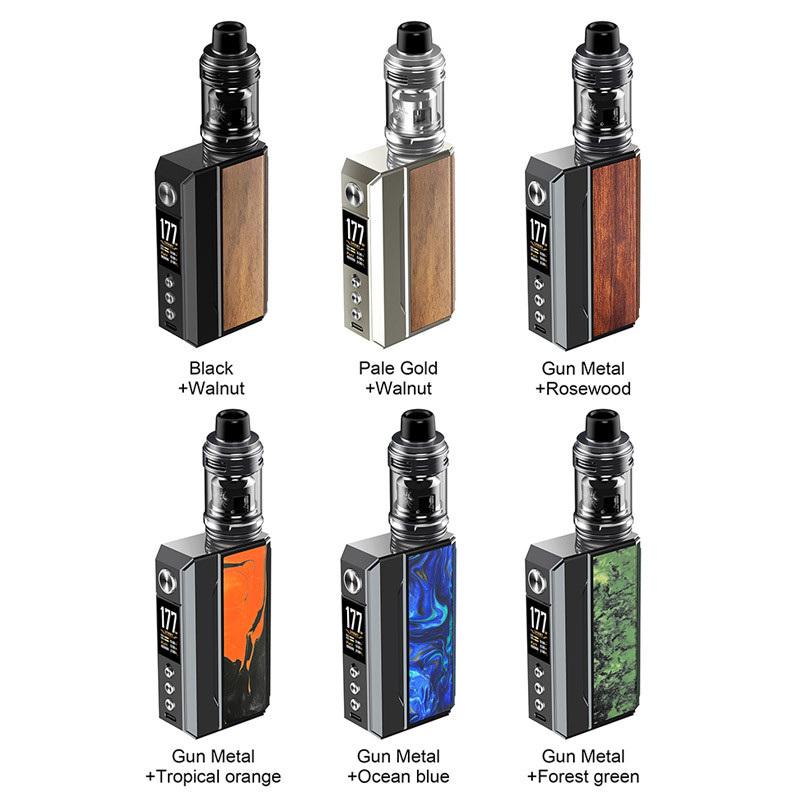 Voopoo Drag 4 Kit 177w 4ml 5.5ml Untuk Semua Pnp Coils Uforce-L Tank Dual 18650 Battery Box Kits
