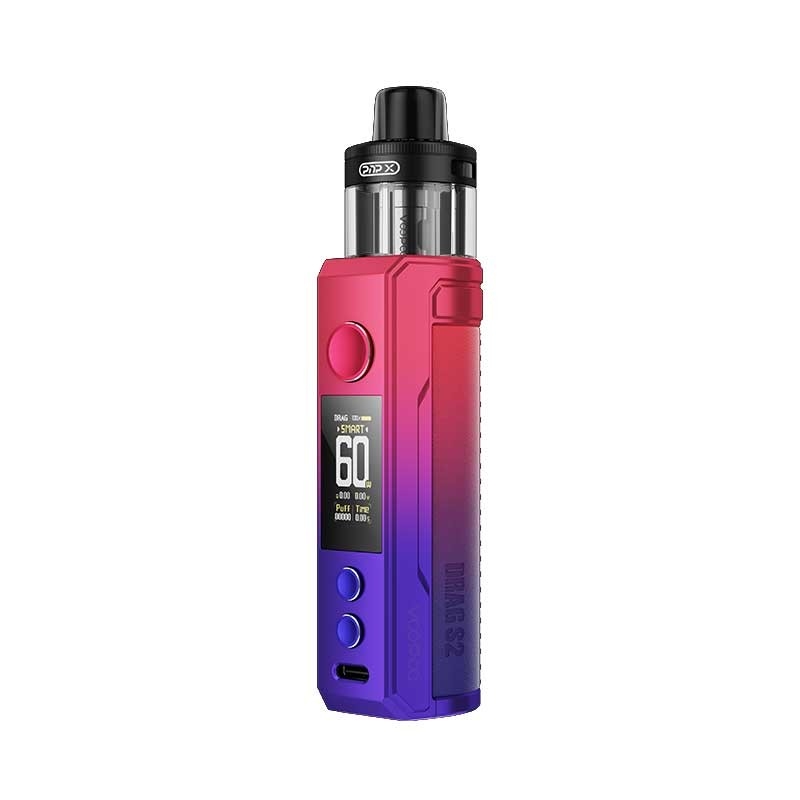 Voopoo drag s2 Pod Mod kit 60w dengan PnP X Cartridge DTL / MTL 2500mAh 5ml