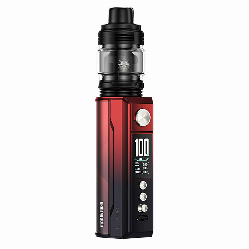 Voopoo Drag M100S Mod Kit 100w dengan PnP coil 5.5ml 0.5ohm Vape Kits