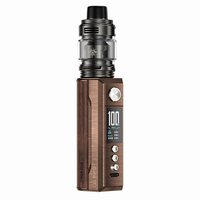 Voopoo Drag M100S Mod Kit 100w dengan PnP coil 5.5ml 0.5ohm Vape Kits